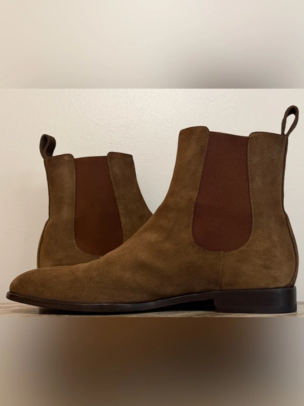 Manolo Blahnik Delsa Suede Chelsea Boots 11.5 UK / 12.5 US Brown Italy $1400